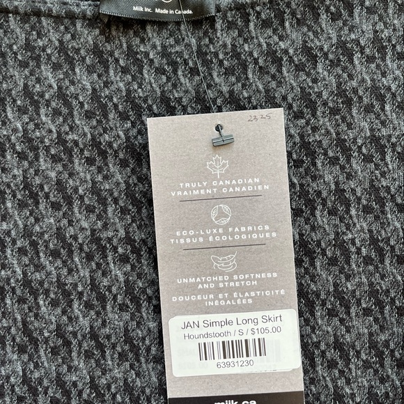 Miik Jan Simple Long Skirt Houndstooth, Small, NWT - Picture 6 of 6